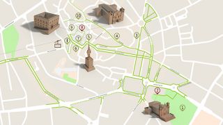 Mapa Viseu - itinerario turistico acessivel Mapa Viseu - itinerario turistico acessivel