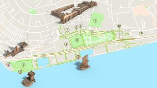 Mapa Lisboa - Belém - acessível Mapa Lisboa - Belém - acessível
