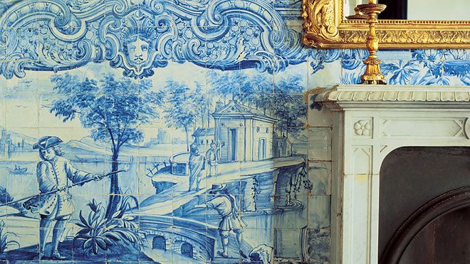 Painel de azulejos